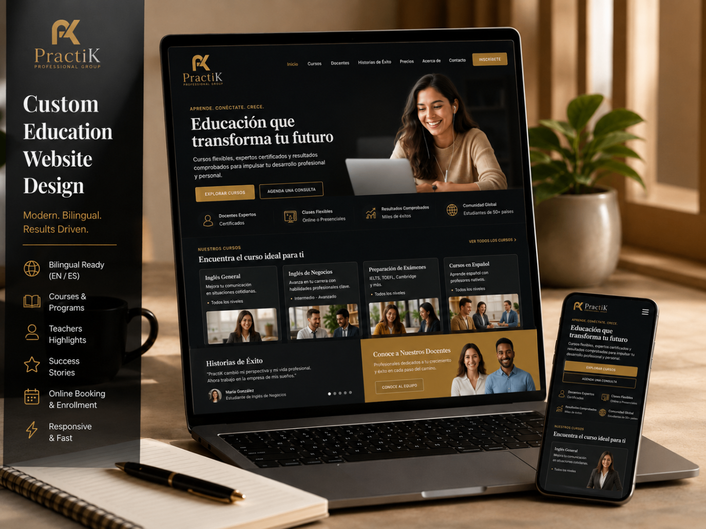 Website Design Sample — Concept Sample sample by PractiK Branding Studio