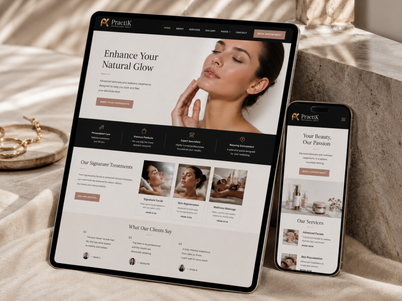 Website Design Sample — Concept Sample sample by PractiK Branding Studio